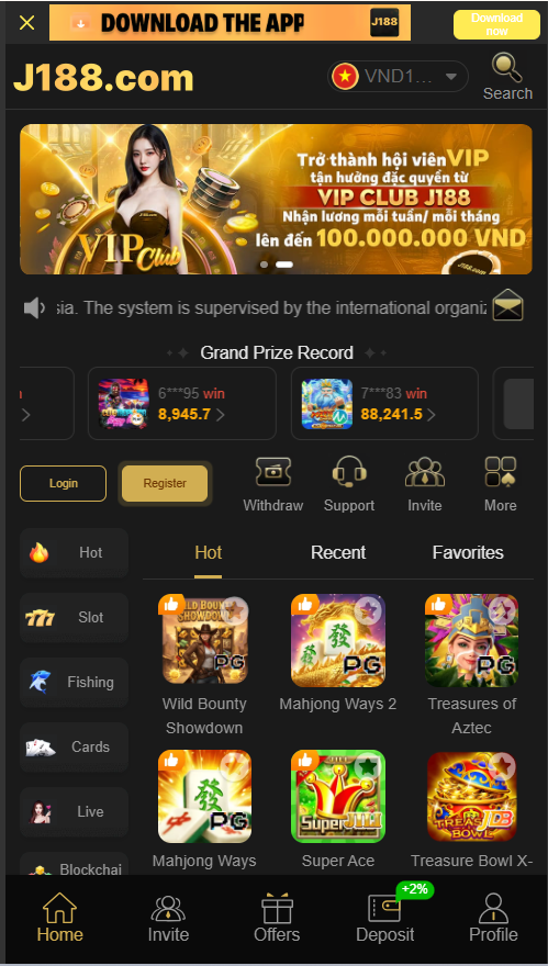 J188 Game Download App