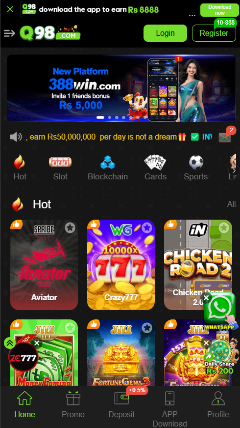 Q98 Game App